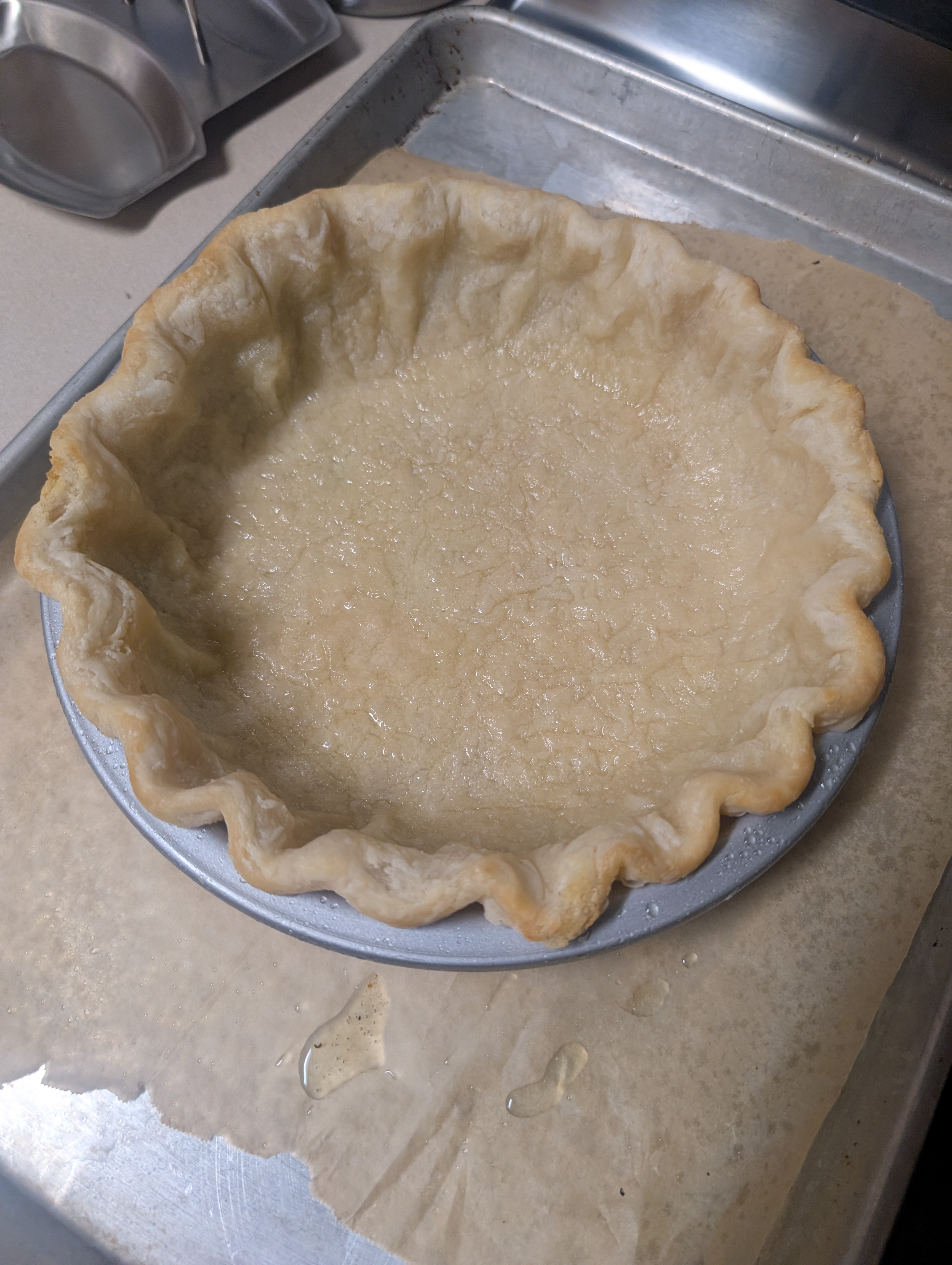 First 20 mins of baking