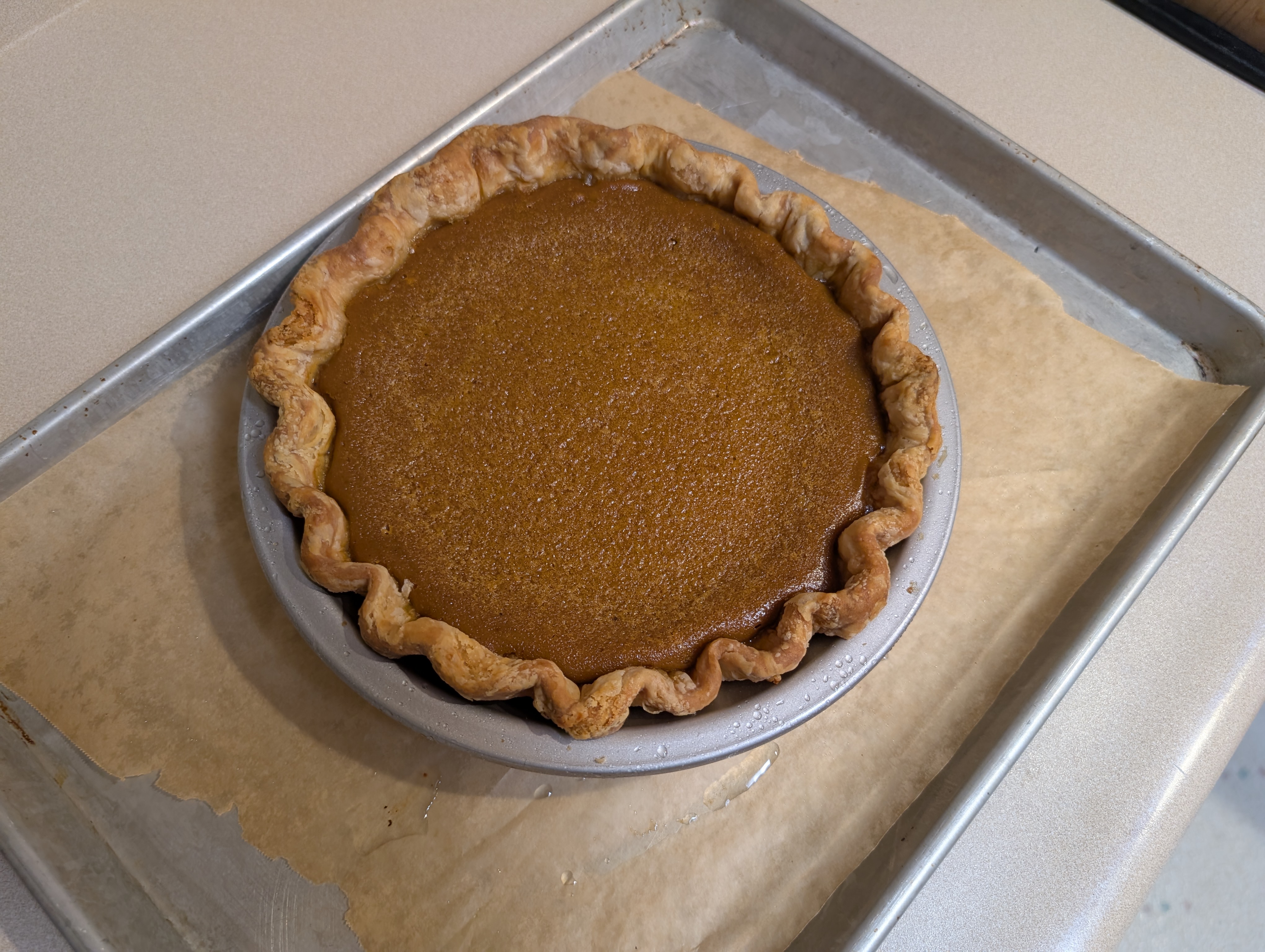 Fully baked pie