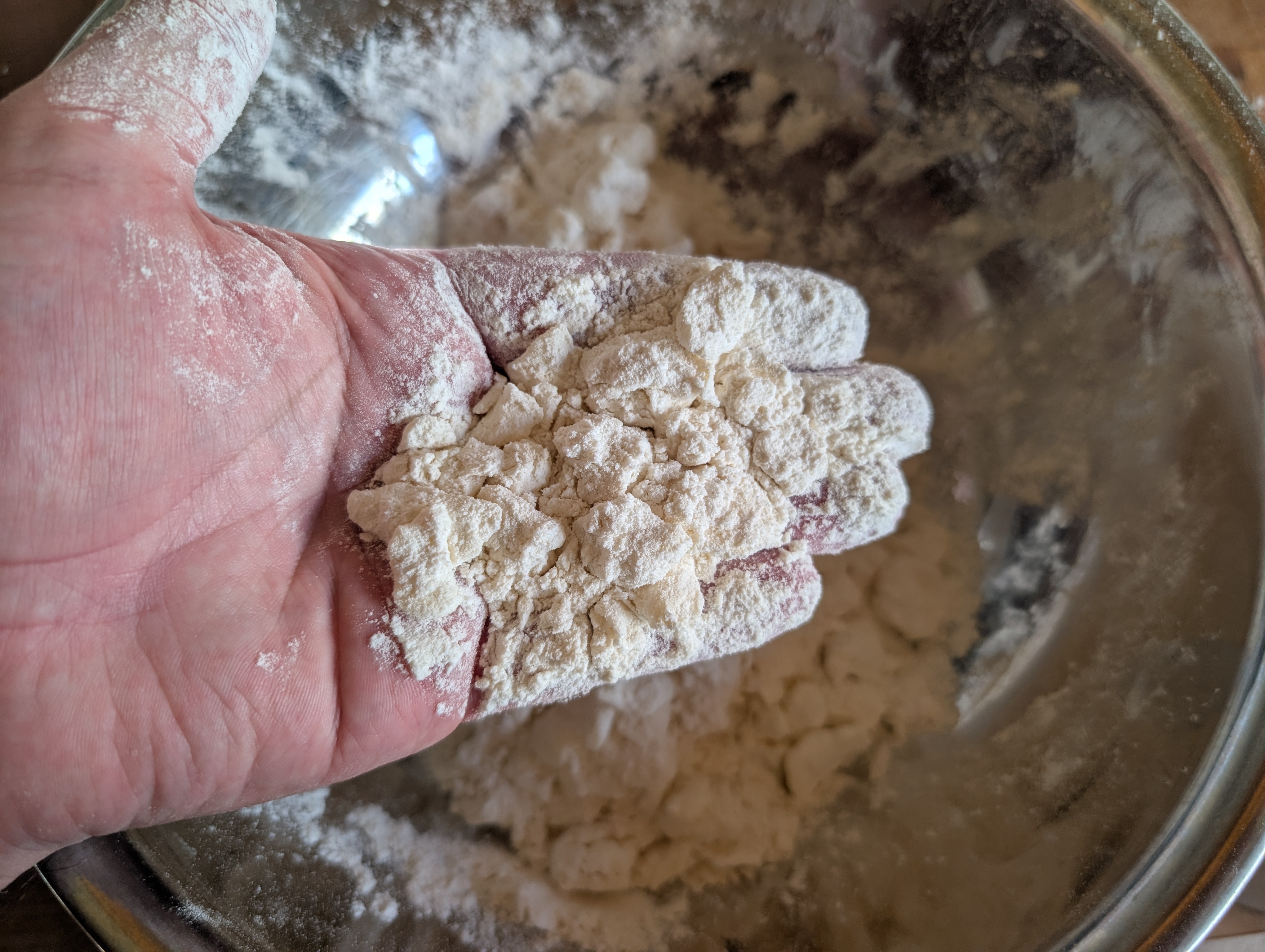 Pea sized butter pieces