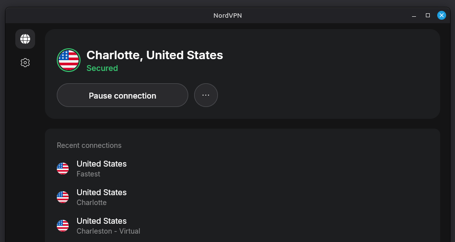 VPN to Charlotte